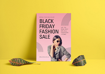 Fashion Sale - Design black friday fashion flyer poster sale