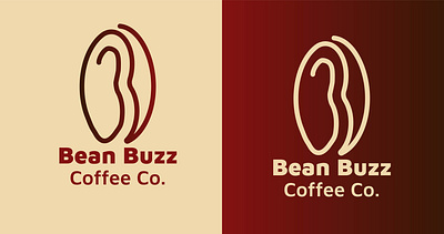 Logo Design for Imaginary Coffee Brand Bean Buzz Coffee Co. brand identity branding design graphic design logo
