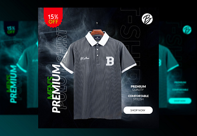 Mockup Design for social media ads mockup polo shirt post poster shirt social media t shirt t shirt mockup