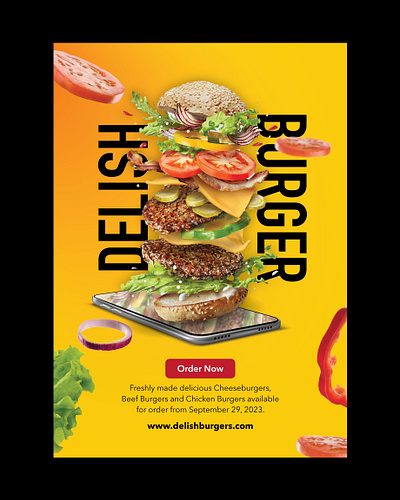 Burger - Poster burger poster food food flyer food poster poster