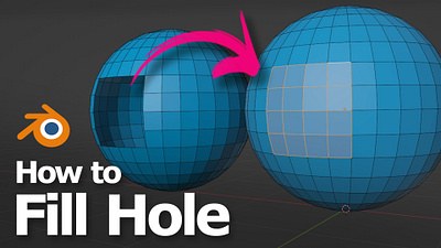 How to fill hole in Blender 3d 3d modeling blender cgian