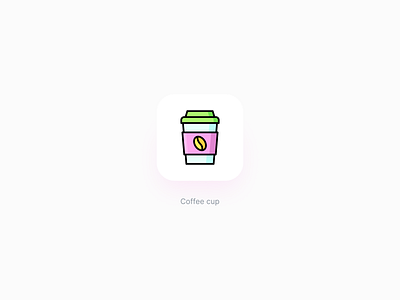 Coffee cup icon vector