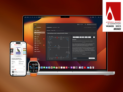 Seneca College Apps (A' Design Award Winner) app award dashboard mac ui watch