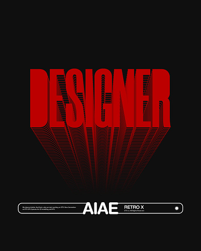 DESIGNER VIBES 1080x1350 black design designer instagram post red vibes