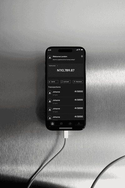 Fintech app ui