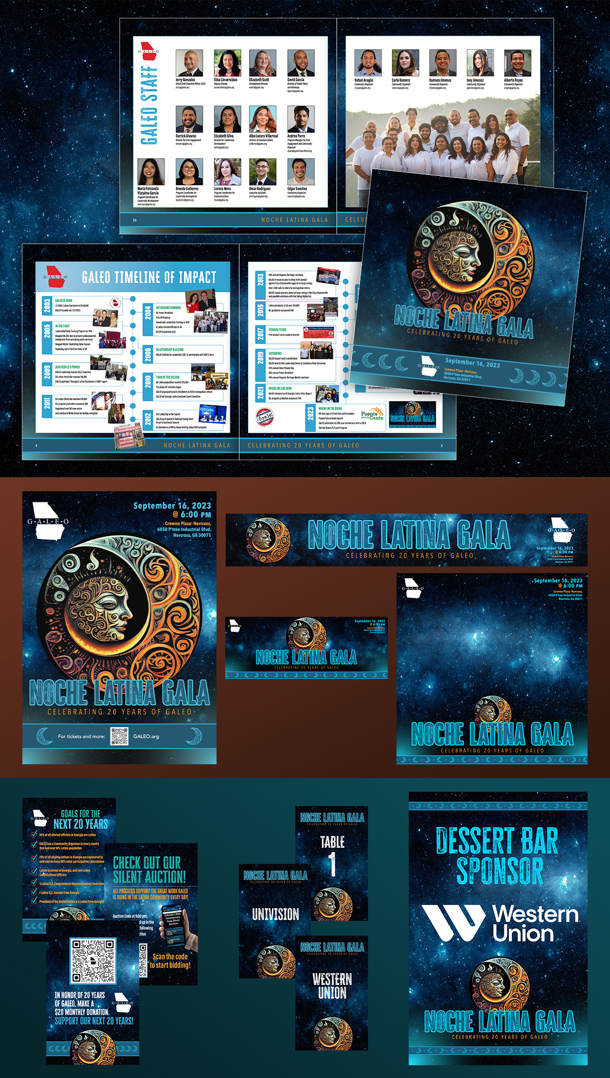 GALEO Gala Graphics design event graphic design