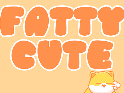 FATTYCUTE canva digital digital fonts digital product fatty fontself funny handwriting ipad kids typography