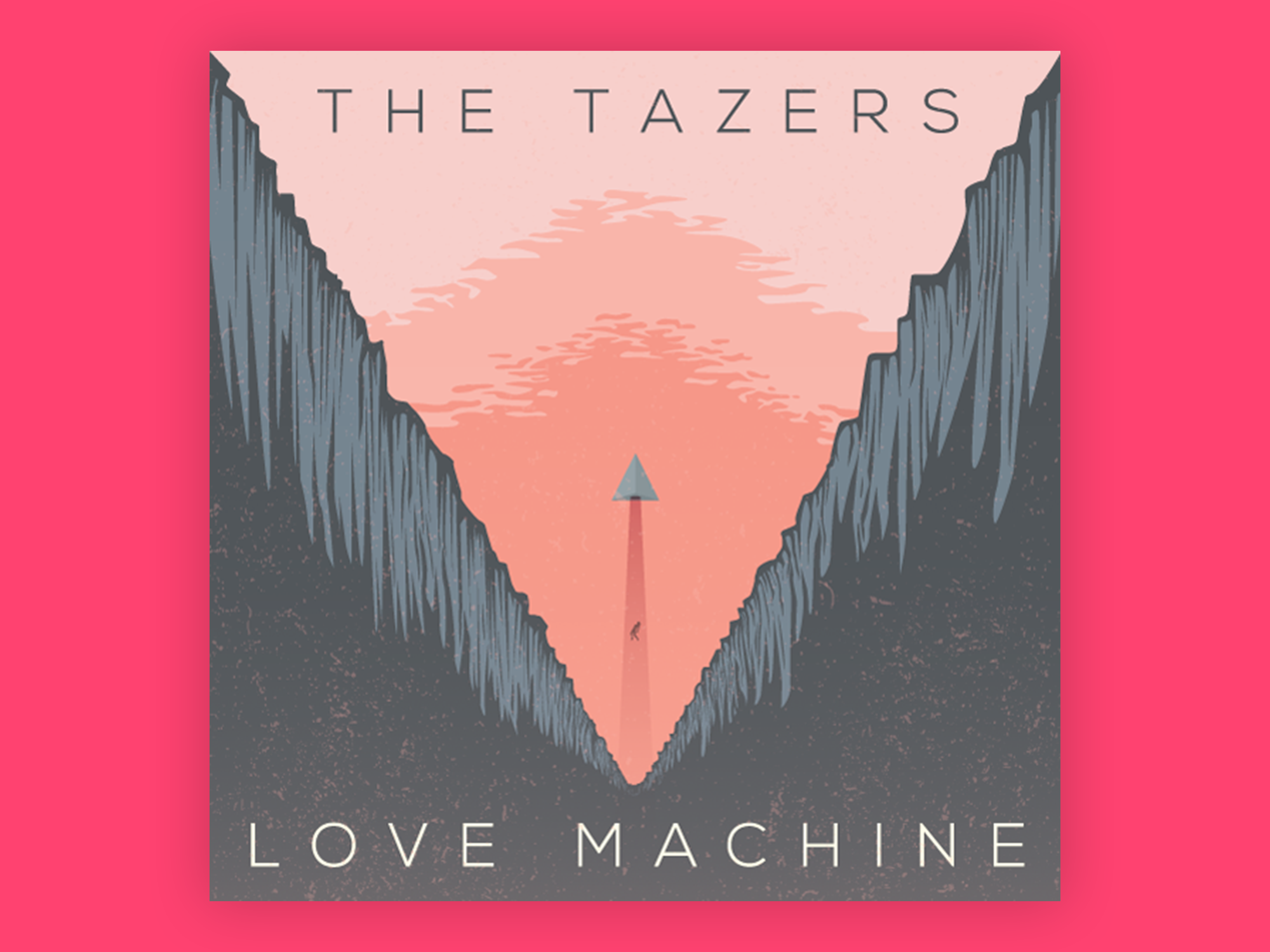 The Tazers - Love Machine EP cover album branding design digital art digital illustration drawing graphic design illustration music poster rock n roll