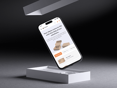 Behold, a Sneak Peek of Our Packaging E-commerce Website! 🎨📦 boxes design ecommerce mobile mobile app packaging shop ui ux web design webmarc