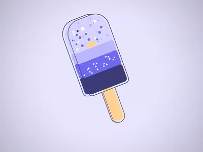 Magical Popsicle - Interactive 3D 3d animation blender desert icecream magical retro spline