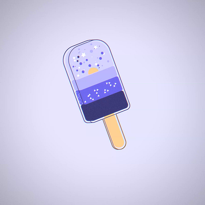 Magical Popsicle - Interactive 3D 3d animation blender desert icecream magical retro spline