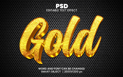 Golden Luxury 3d editable text effect design Logo gold font golden effect luxury font psd mockup