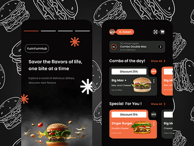 Burger app burger figma foodapp mobile ui uiux