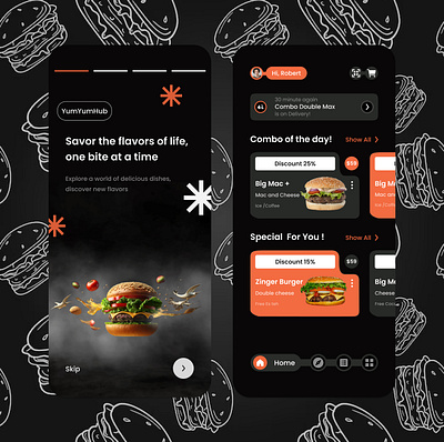 Burger app burger figma foodapp mobile ui uiux