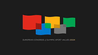 European Congress of Olympic Values branding corporate design illustration logo