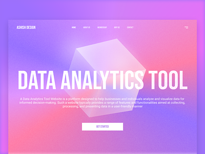 Data Analytics Tool Website branding data data analytics design gradient illustration logo motion graphics tool ui vector