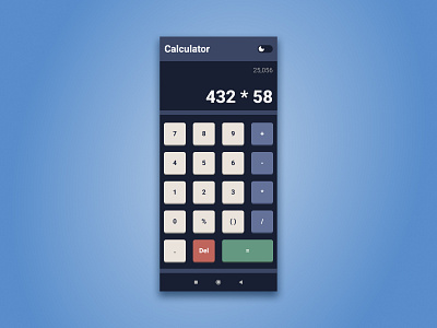 Calculator design design figma ui