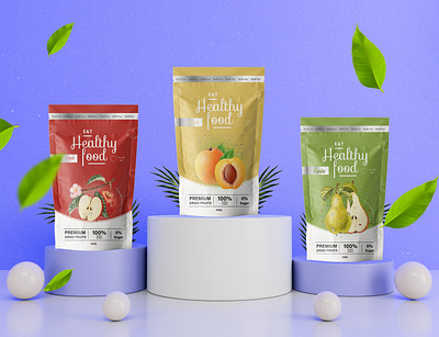 Dried food packaging and pouch design design dried food food food label food packaging food packaging design graphic design label design packaging design pouch design pouch label product label design
