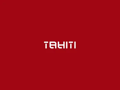 Tahiti Logo art brand branding coffee design graphic design logo logotype typography