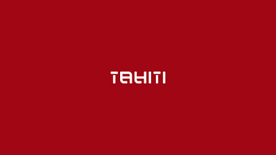Tahiti Logo art brand branding coffee design graphic design logo logotype typography