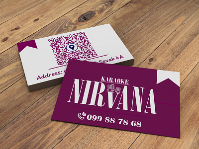 Visit Card for Karaoke pub branding graphic design logo