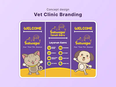 Vet Clinic Branding banner branding business clinic design graphic design marketing promotion vet