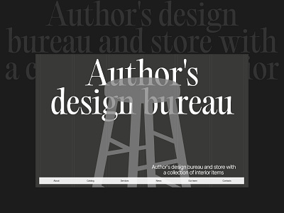 F. Bureau chair composition concept design ecommerce furniture shop ui ux web