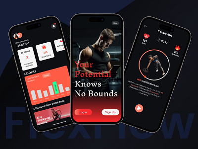 Fitness App app app design app ui brand design dailyui design dribbblers figma fitness fitness app graphic design ios app design mobile app mobile app design ui ui design user interface userexperience ux ux design