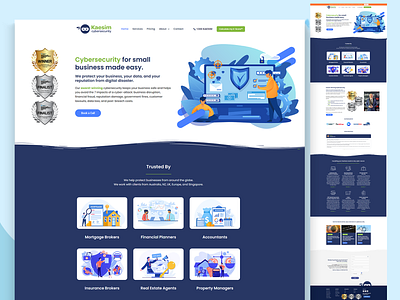 Kaesim Cybersecurity Website Design branding cybersecurity portfolio uiux web web design web developer webdesign webdeveloper website