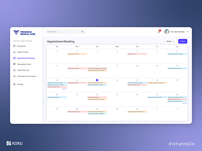 Medical Care: Care Delivery Systems appointment booking dashboard design ehr enterprise ux medical dashboard patient engagement ui ux