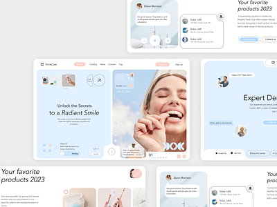 SmileCare dentist design smile tooth ui web design