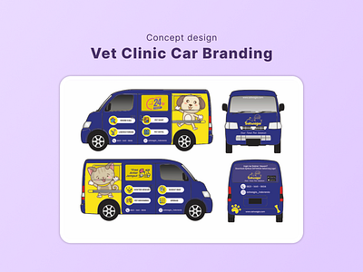 Vet Clinic Car Branding branding business car car branding clinic corporate decals design graphic design promotion sticker vet vet clinic