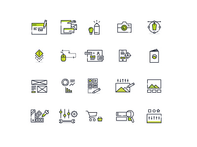 Web Designers Icon Set branding icon icon set illustration web design webdesign