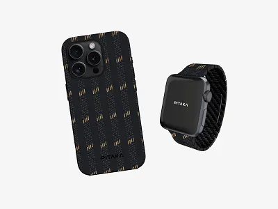 Fall Winter - PITAKA Fusion Weaving apple watch case graphic design iphone 15 pattern pitaka