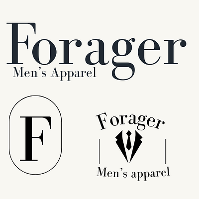 Foragers logo mockup graphic design logo