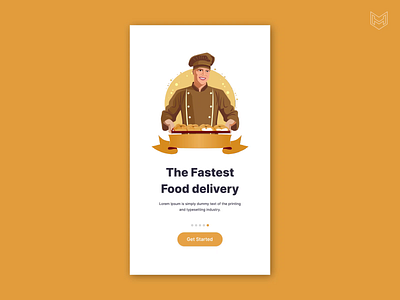 Food Delivery App UI Design 3d animation graphic design motion graphics ui