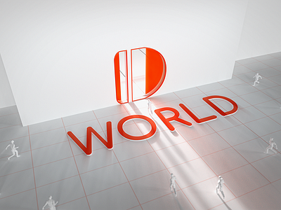 Running world 3d animation cinema4d design illustration