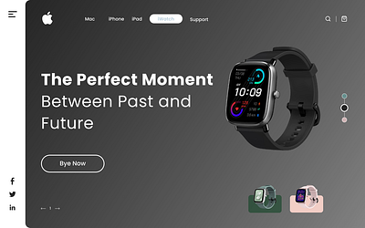 Apple Watch Landing Page branding graphic design ui design web design
