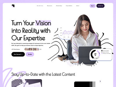 Unland marketing agency landing page. agancy branding figma graphic design landing page marketing ui ux website