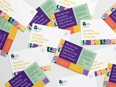 35th Annual Louie Awards Branding award branding design graphic design greeting card logo pattern stationery typography
