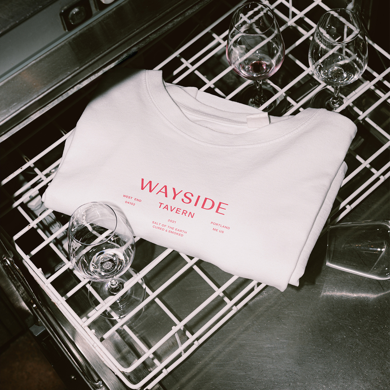 Wayside Tavern brand branding design graphic design identity logo logo design mark restaurant restaurant branding restaurant logo t shirt t shirt design typography wordmark