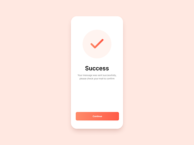 Success screen UI design graphic design graphicdesigns ui ui design ux ui web design