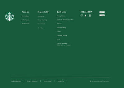 Starbucks Home Page ui ux web designer