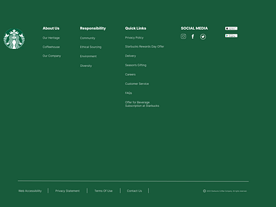 Starbucks Home Page ui ux web designer