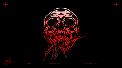 HAIL SKULL LETTERING AND GRADIENT EFFECT art blood branding design graphic graphic design hail illustration king skull vector