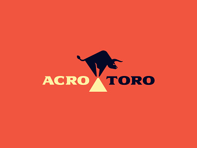 AcroToro animal balance bull jerron ames logo