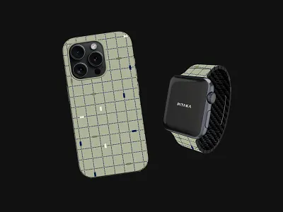 Pixels - PITAKA Fusion Weaving apple watch case graphic design iphone 15 pattern pitaka