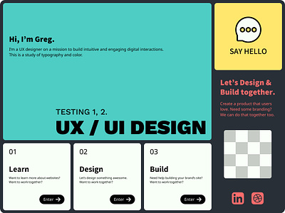 UI Layout, Typography, and Color Exploration. branding design graphic design illustration layout layout design page design ui ux visual design web design