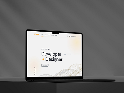 Portfolio Website Design branding code design designer developer graphic design laptop logo mockup modern portfolio ui ux web websites