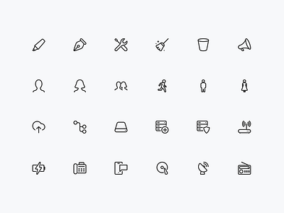 Pixelins Thin Icons | D-1 app design figma icon icon pack icon set iconjar icons line icons live stroke pixelins simple sketch stroke svg thin ui ux vector web